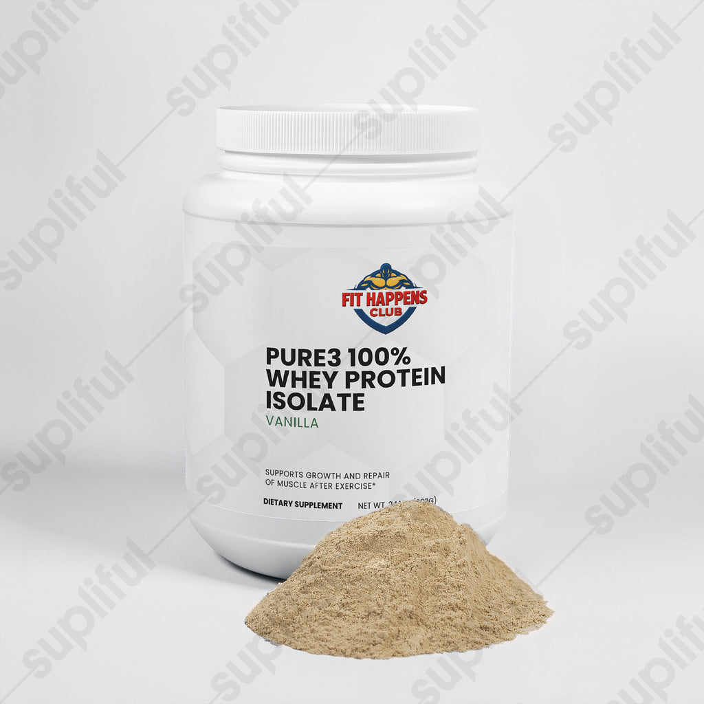 Pure3 100% Whey Protein Isolate (Vanilla)